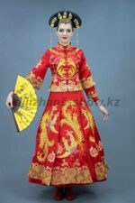 03967 Китайский женский костюм (18000 тг), головной убор с заколками (10000 тг), веер (1000 тг)