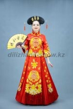 03969 Китайский женский костюм (18000 тг), головной убор с заколками (10000 тг), веер (1000 тг)