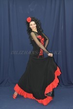 02266 Испанский костюм женский. Платье (6000 тг), парик (2000 тг)