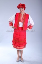 02264 Болгарский национальный костюм женский. Платье, жилет, фартук (10000 тг), головной убор (2000 тг)