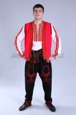 02263 Болгарский национальный костюм мужской. Брюки + пояс + рубаха + жилет (8000 тг)
