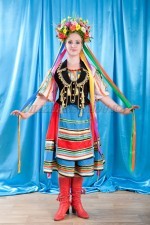 02261 Женский польский национальный костюм
