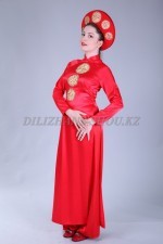 02484 Вьетнамский костюм женский. Платье+ брюки + г.у (10000 тг)
