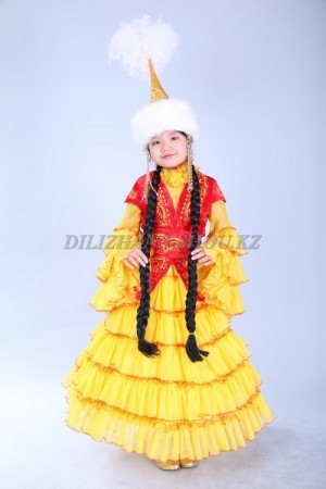 00529 Казахский национальный костюм 04. Платье (4000 тг, камзол (4000 тг), саукеле (3000 тг)