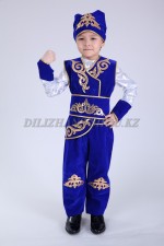 00565 Казахский национальный костюм "Бийши" 01. Жилет + брюки + пояс + бандана + рубашка (4000 тг)