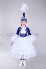 00539 Казахский национальный костюм "Ару" 03. Платье, болеро (6000), саукеле (2000 тг)