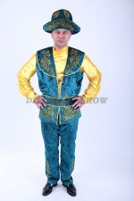 02090 Казахский национальный костюм "Балуан". Жилет + брюки + колпак + пояс (12 000 тг), рубашка (2000 тг)
