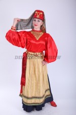 02497 Турецкий народный костюм. Юбка (4000 тг), блузка (3000 тг), фартук (2000 тг), феска с платком (2000 тг), украшение (1000 тг)