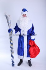 03506 Дед Мороз Шуба + шапка + пояс + перчатки + мешок (10000 тг), посох (3000 тг), борода (2000 тг), парик (2000 тг)