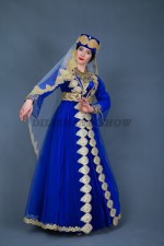 02309 Чеченский народный костюм. Платье + камзол (18000 тг), феска (2000 тг), фата (3000 тг), колье (3000 тг)