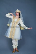 02301 Пакистанский народный костюм. Туника, шаровары, камзол (12000 тг), головной убор (2000 тг), фата (3000 тг)