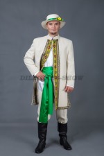 02304 Белорусский мужской костюм. Пиджак + брюки (10000 тг), рубашка + пояс (2000 тг), головной убор (2000 тг)