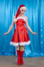 03541 Девушка Санта. платье (8000 тг), колпак (2000 тг)