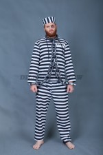 03047 Заключённый. Роба+штаны+шапка (8000 тг), кандалы (2000 тг)