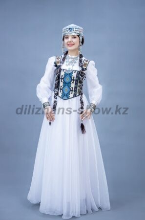 04168 Казахский национальный костюм с этно корсетом. Платье (12000 тг), корсет (3000 тг) головной убор (10000 тг), колье (3000 тг), браслет с кольцами ( 3000 тг), браслет (1 шт - 2000 тг)