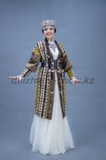 04166 Казахский этнический костюм для девушки
