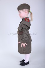 m-8504 детский военный костюм для девочки