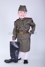 m-8505 детский военный костюм для девочки
