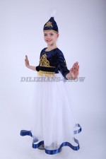 00492 Казахский национальный костюм "Тамила" 03. Платье, саукеле (7000 тг)