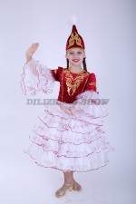 00496 Казахский национальный костюм "Айгуль" 01. Платье, саукеле (6000 тг)