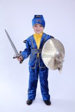 00568 Казахский национальный костюм "Айдос" 03. Жилет + брюки + пояс + бандана (5000 тг), рубашка (2000 тг), меч (1000 тг), щит (2000 тг)