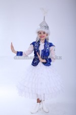00546 Казахский национальный костюм "Сулу" 04. Платье с камзолом (6000 тг), саукеле (3000 тг)