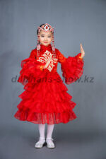 00481 Казахский национальный костюм "Маржан" 01. Платье (6000 тг), головной убор (3000 тг)