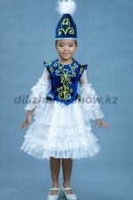 03744 Казахский национальный костюм "Даяна" 02. Платье, головной убор (7000 тг)