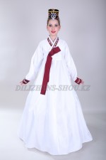 00763 Корейский подростковый костюм ханбок «Мэй 05». Платье + жакет (8000 тг), головной убор (2000 тг)