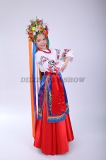 00832 Украинский народный костюм для девочки 03. Юбка (3000 тг), панёва (4000 тг), блузка (4000 тг), венок (3000 тг)