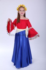 00783 Филиппинский народный костюм 01. Юбка (3000 тг), блузка (2000 тг), платок (1000 тг), венок (1500 тг)