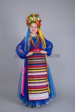 00842 Украинский народный костюм для девочки 05. Платье (4000 тг), фартук (2000 тг), венок (3000 тг), бусы (500/1000 тг -1 шт)