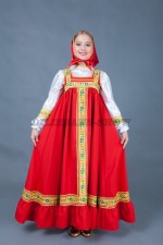 00623 Русский народный костюм «Алёнушка». Сарафан (6000 тг), блузка (2000 тг), платок (1000 тг)