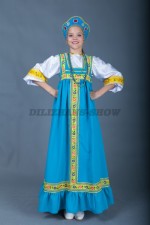 00621 Русский народный костюм «Алёнушка 03». Сарафан (6000 тг), блузка (2000 тг), кокошник (1000 тг), бусы (500 тг)