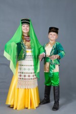 00672 Татарские парные костюмы для мальчика и девочки