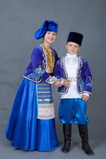 00676 Татарские парные костюмы для мальчика и девочки