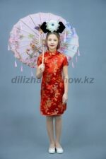 03919 Китайский костюм "Rou 04". Платье (6000 тг), головной убор (2000 тг), зонт (2000 тг)