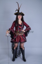 01443 Женский пиратский костюм в готическом стиле