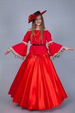 00858 Мексиканский народный. костюм Консуэлла. Блузка + пояс (2000 тг), юбка (3000 тг), шляпа (2000 тг), бусы (1000 тг)