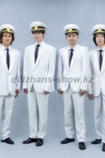 04655 Белые смокинги, костюмы в стиле BTS